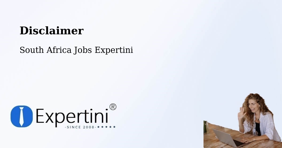 Disclaimer – Worcester - South Africa Jobs Expertini