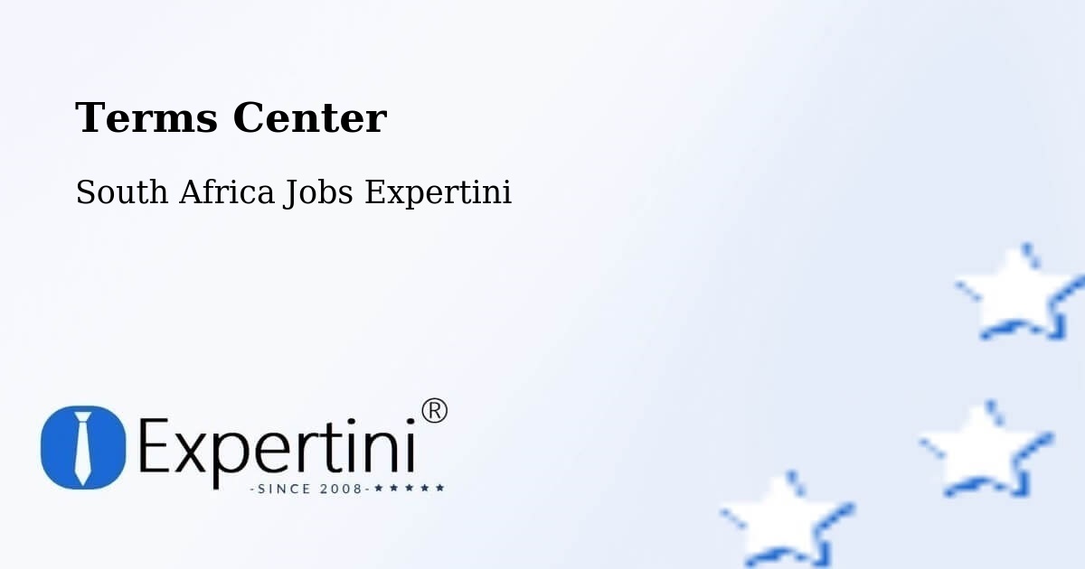 Terms of Service – Worcester - South Africa Jobs Expertini
